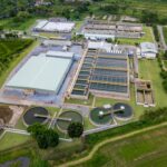 Aerial,View,Of,Water,Supply,And,Treatment,Tank,For,Cleaning