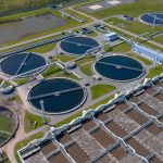 Aerial,View,Of,The,Wastewater,Treatment,Plant.,Pumping,Station,And