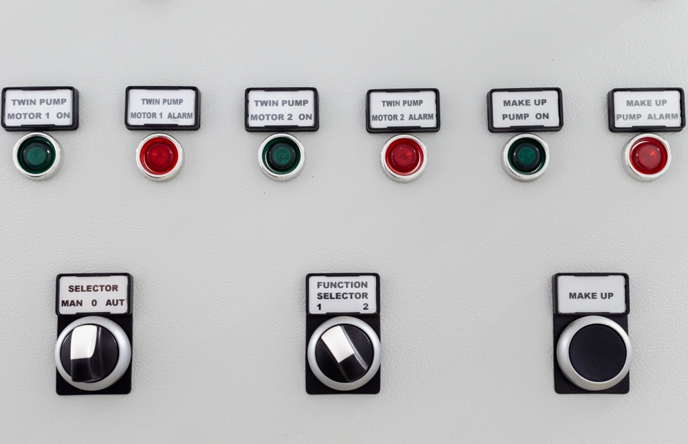 Pump,Station,Control,Panel,Close-up