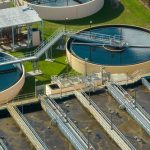 Aerial,View,Of,Water,Treatment,Factory,At,City,Wastewater,Cleaning